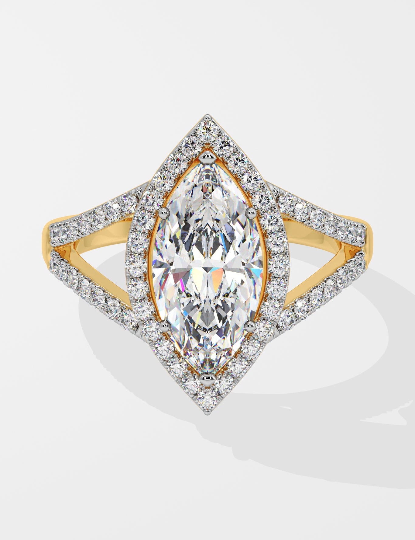 2 ct Marquise Halo Ring - House Of Quadri