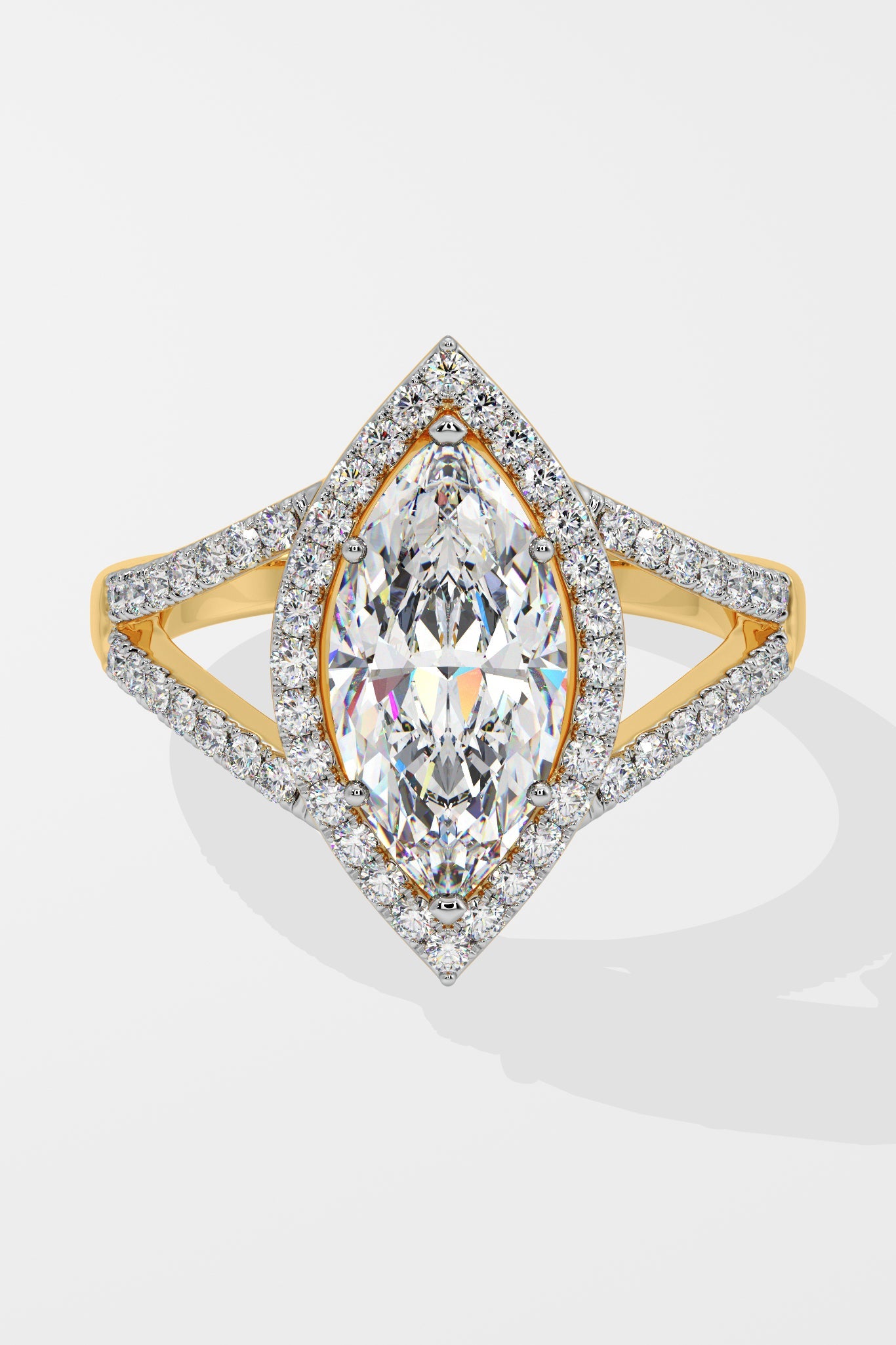 2 ct Marquise Halo Ring - House Of Quadri