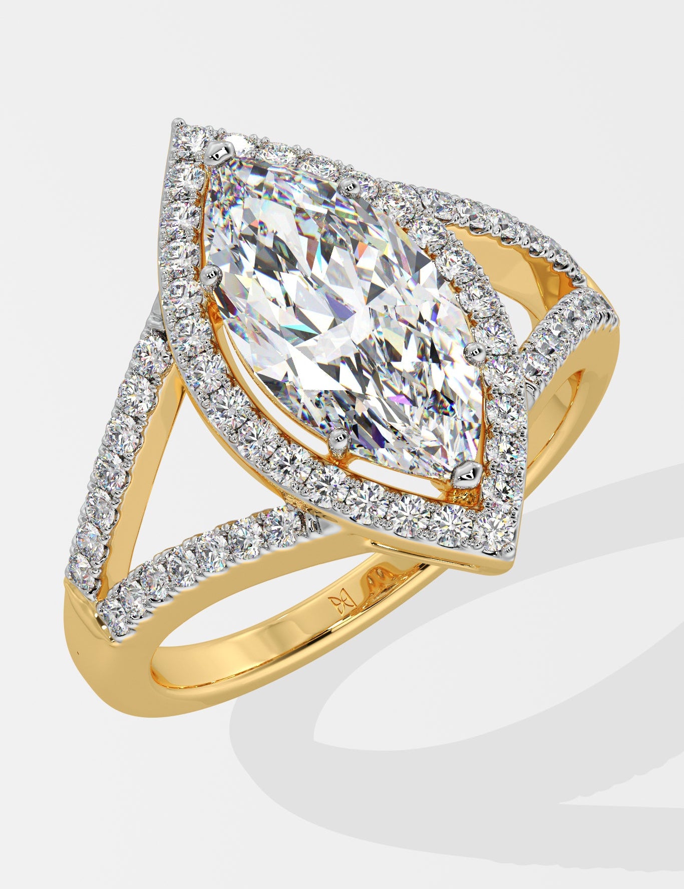 2 ct Marquise Halo Ring - House Of Quadri