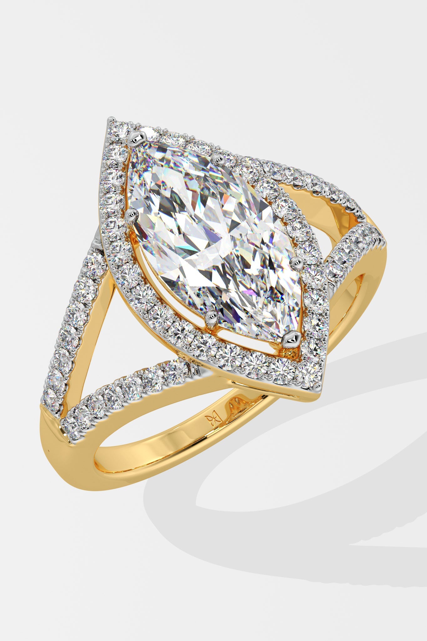 2 ct Marquise Halo Ring - House Of Quadri