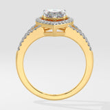 2 ct Marquise Halo Diamond Ring