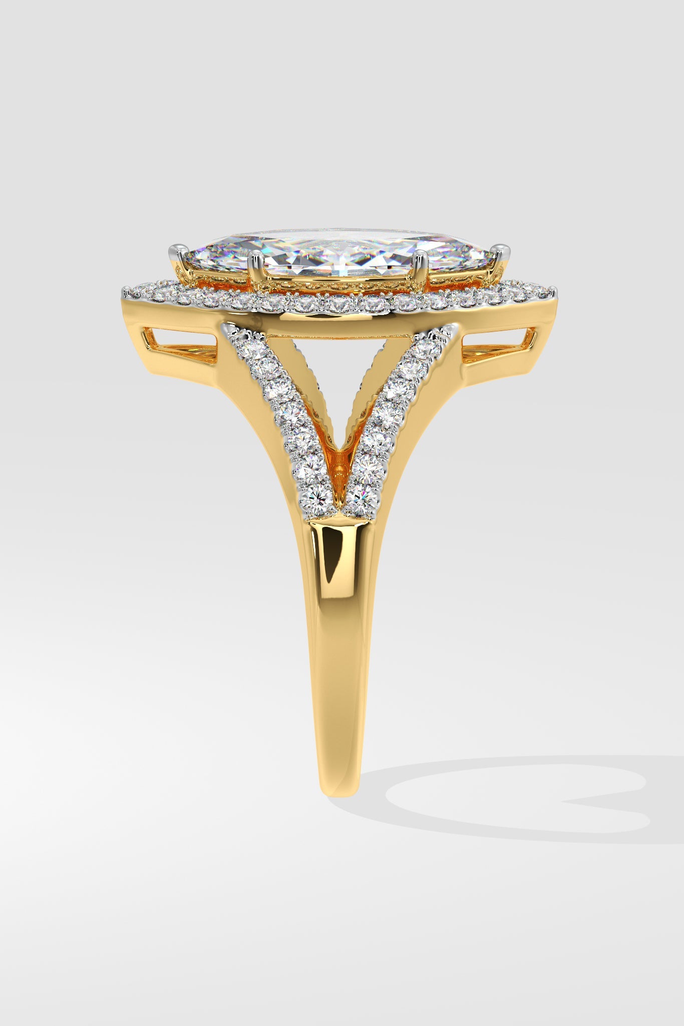 2 ct Marquise Halo Ring - House Of Quadri