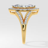 2 ct Marquise Halo Diamond Ring