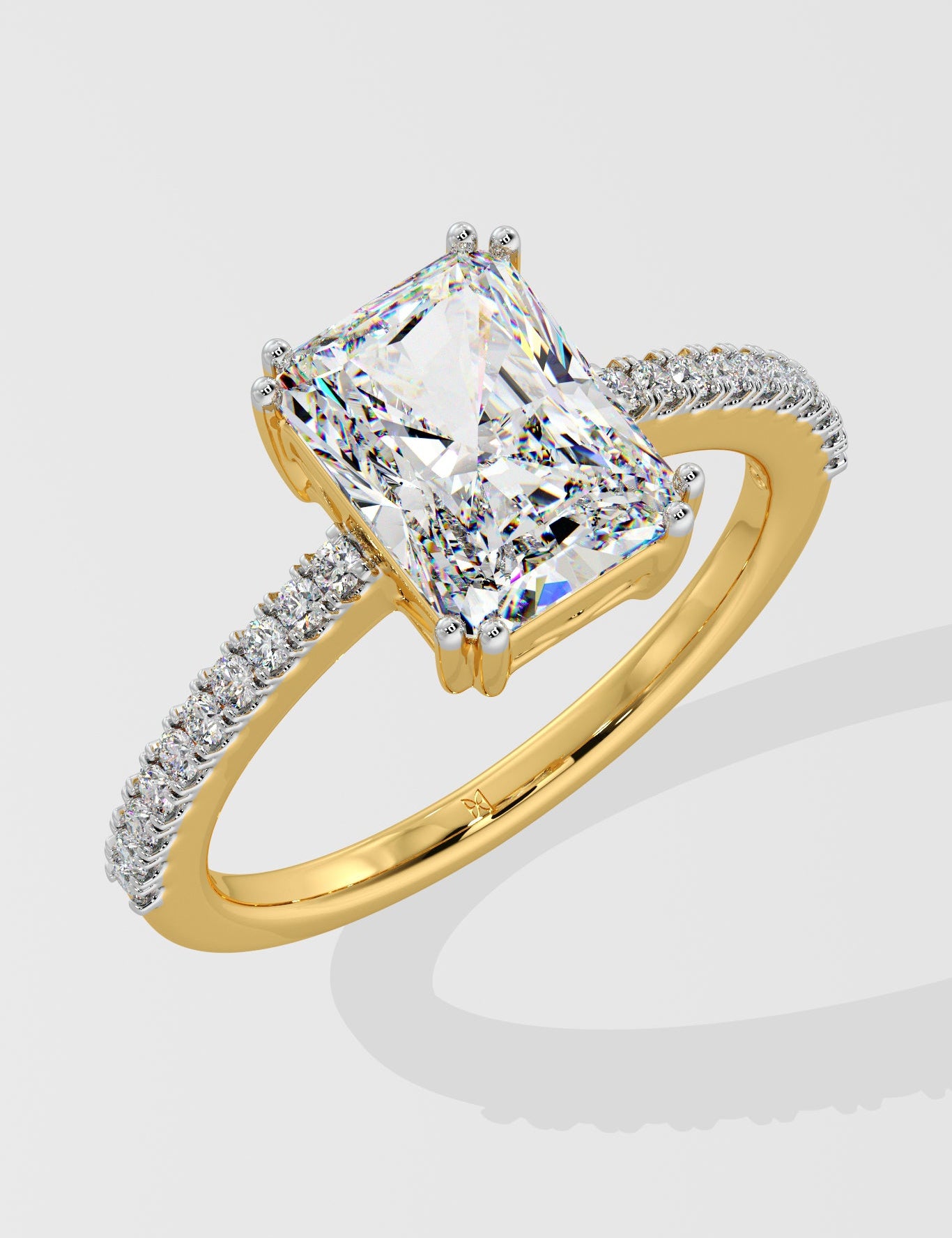 2 ct Radiant Solitaire Ring - House Of Quadri