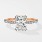 2 Ct Radiant Solitaire ring - House Of Quadri