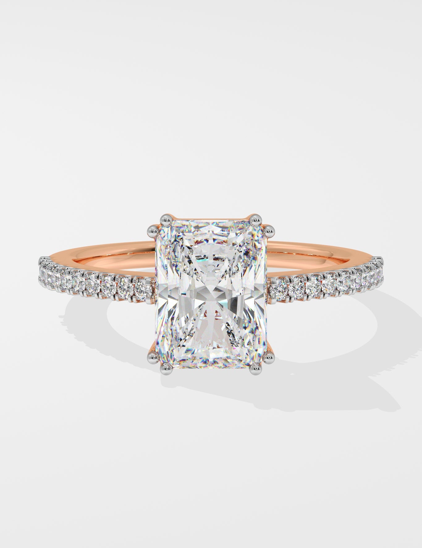 2 Ct Radiant Solitaire ring - House Of Quadri