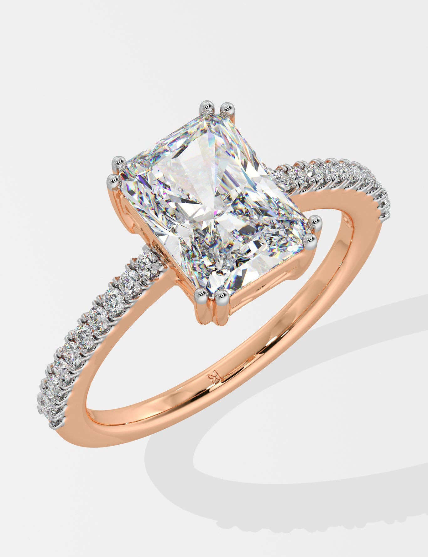 2 Ct Radiant Solitaire ring - House Of Quadri