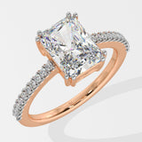 2 ct Radiant Solitaire Diamond Ring