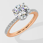 2 ct Secret Halo Ring - House Of Quadri