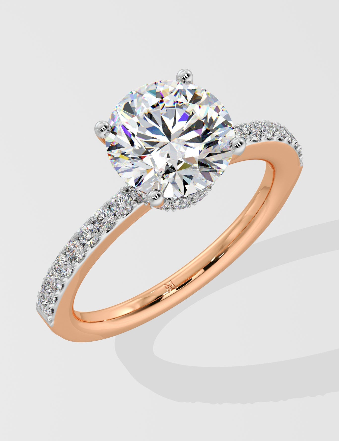 2 ct Secret Halo Ring - House Of Quadri