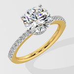 2 ct Secret Halo Ring - House Of Quadri