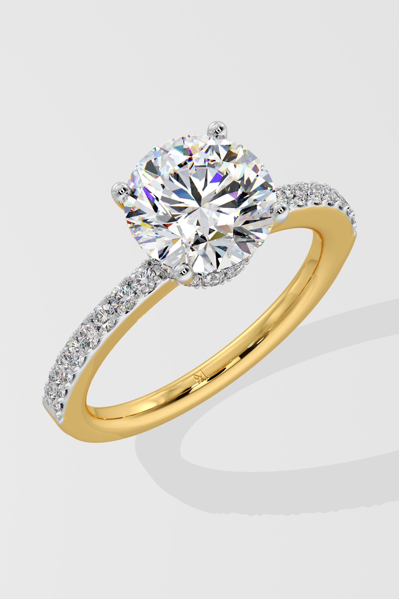 2 ct Secret Halo Ring - House Of Quadri