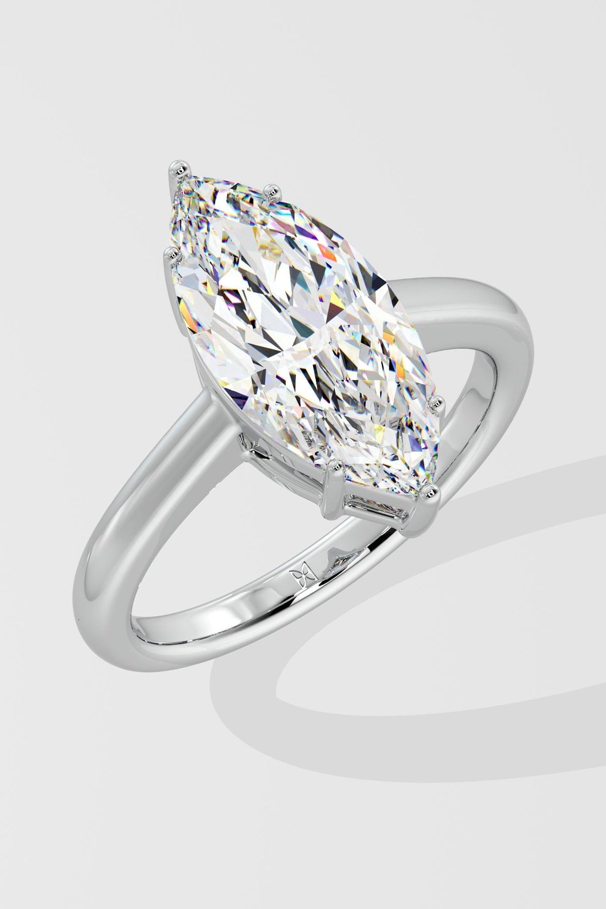Buy 3 Carat Marquise Solitaire Diamond Ring | House Of Quadri