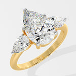 2 ct Pear Three Stone Ring - House Of Quadri