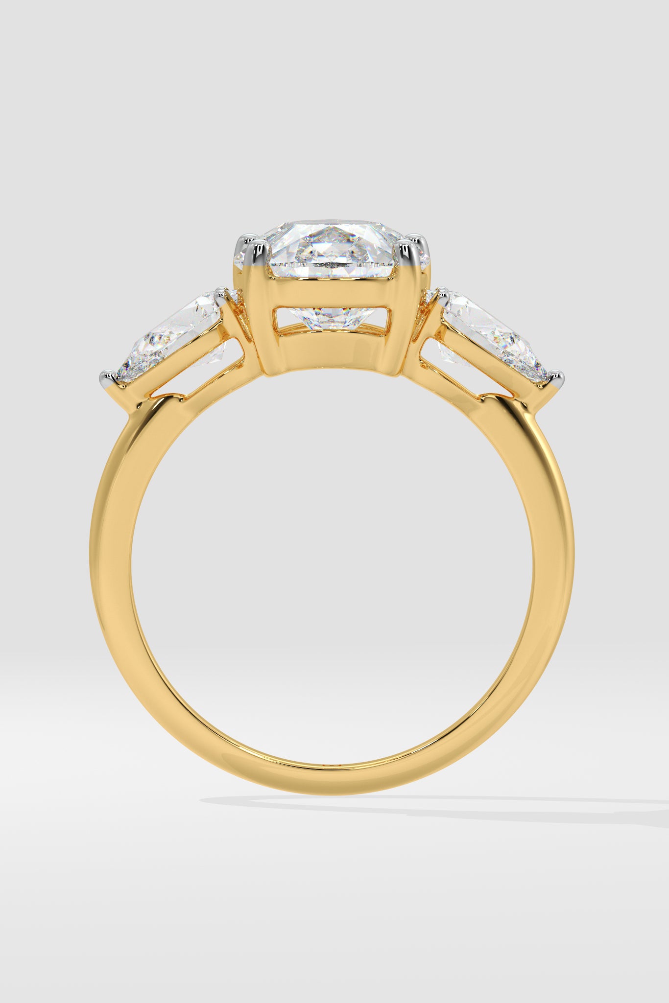 2 ct Pear Three Stone Ring - House Of Quadri