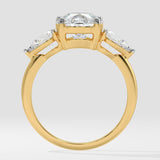 3 ct Pear Three Stone Ring
