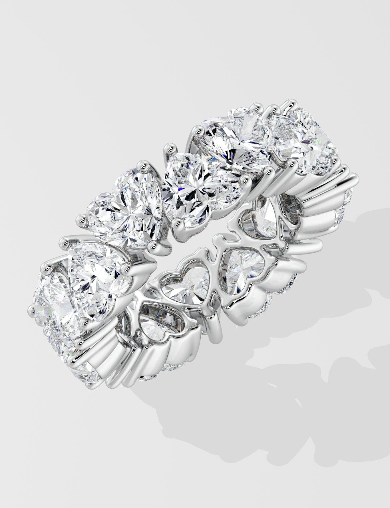 0.50 ct Heart Eternity Diamond Ring