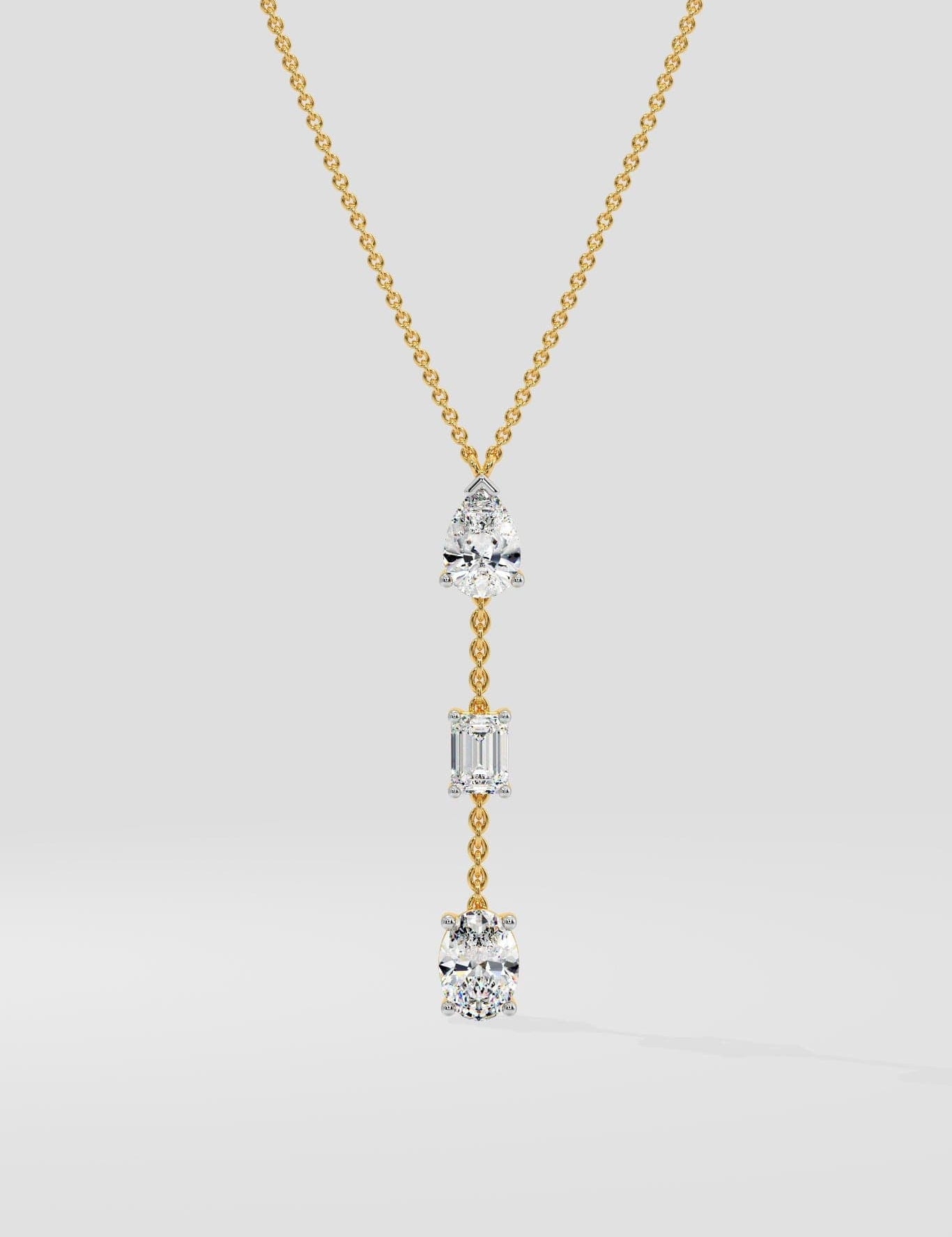 Trio Drop Necklace - House Of Quadri