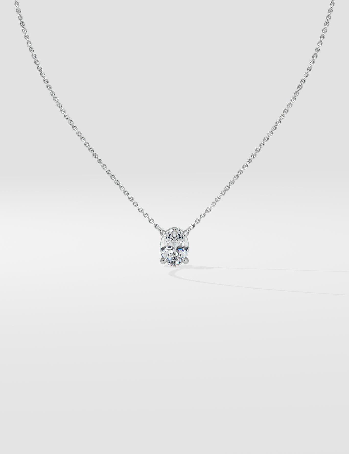 0.75 Ct Oval Necklace - House of Quadri