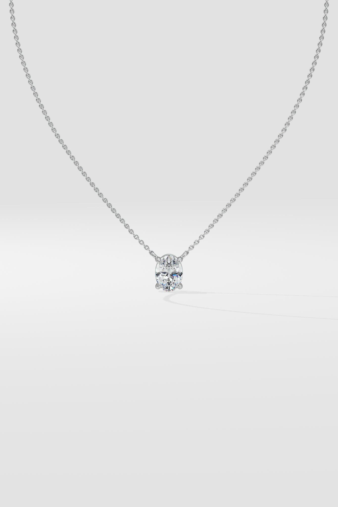 0.75 Ct Oval Necklace - House of Quadri