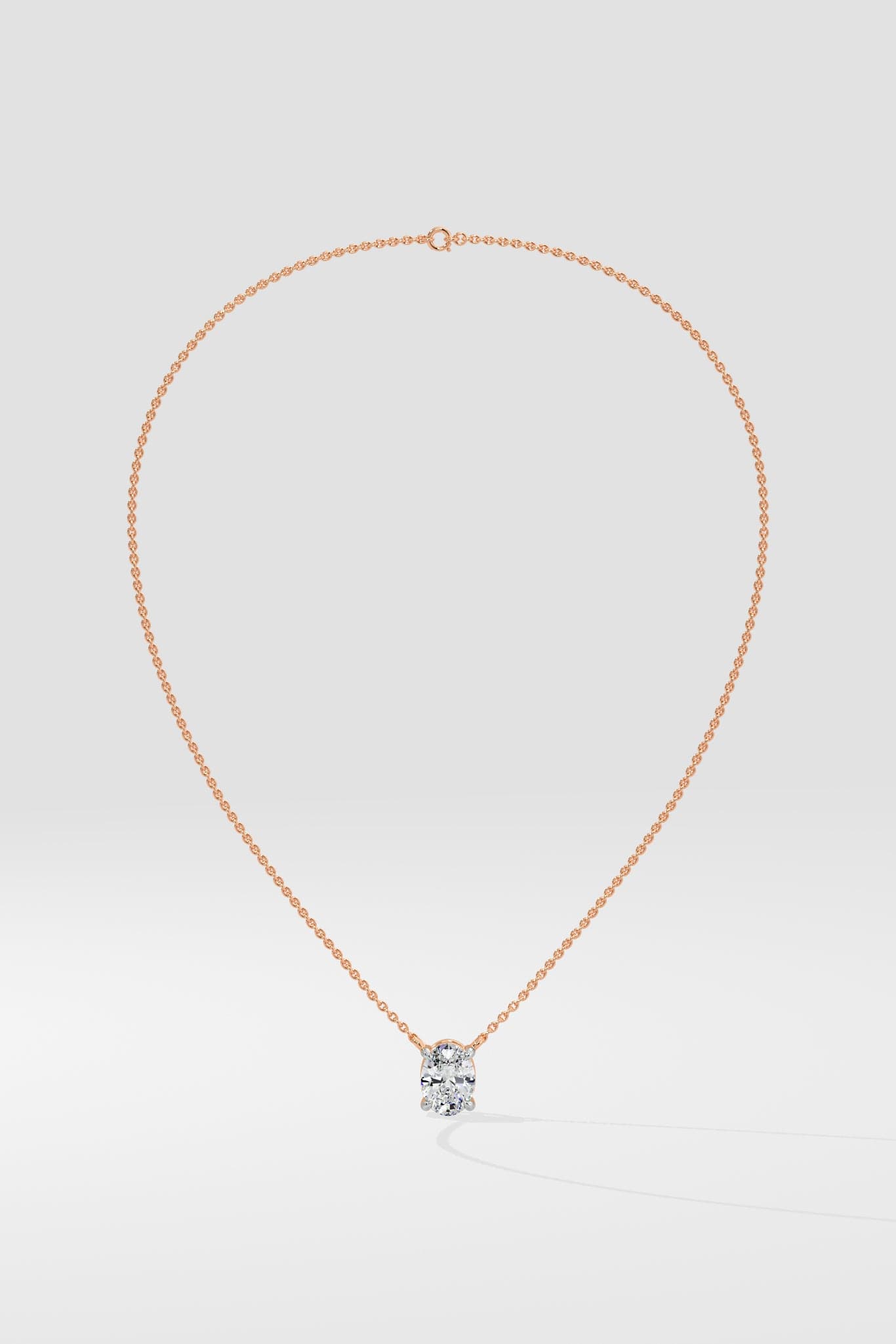 0.75 Ct Oval Necklace - House of Quadri