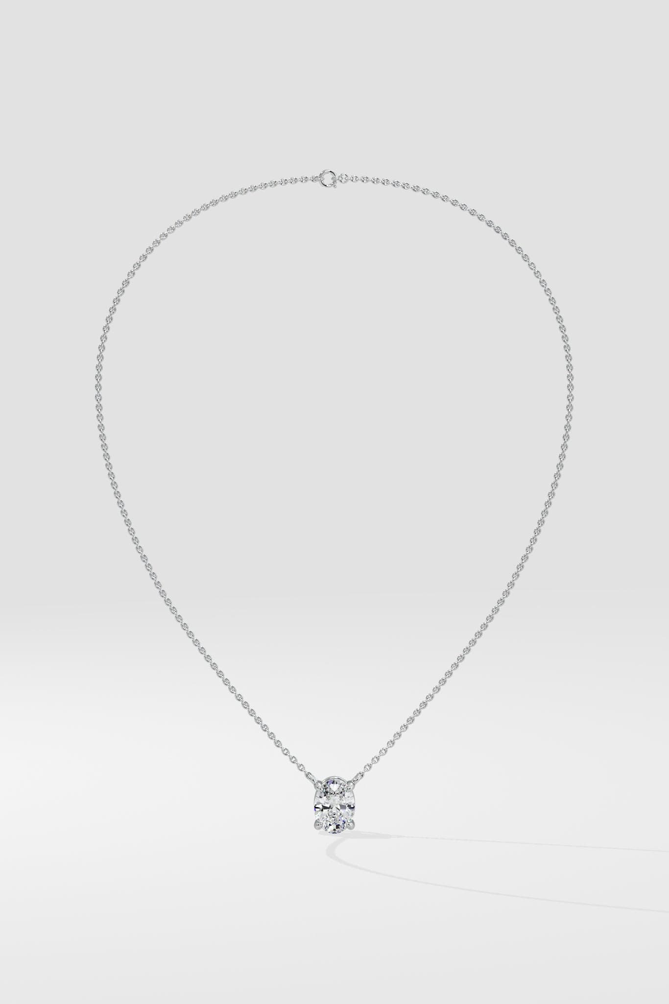 0.75 Ct Oval Necklace - House of Quadri