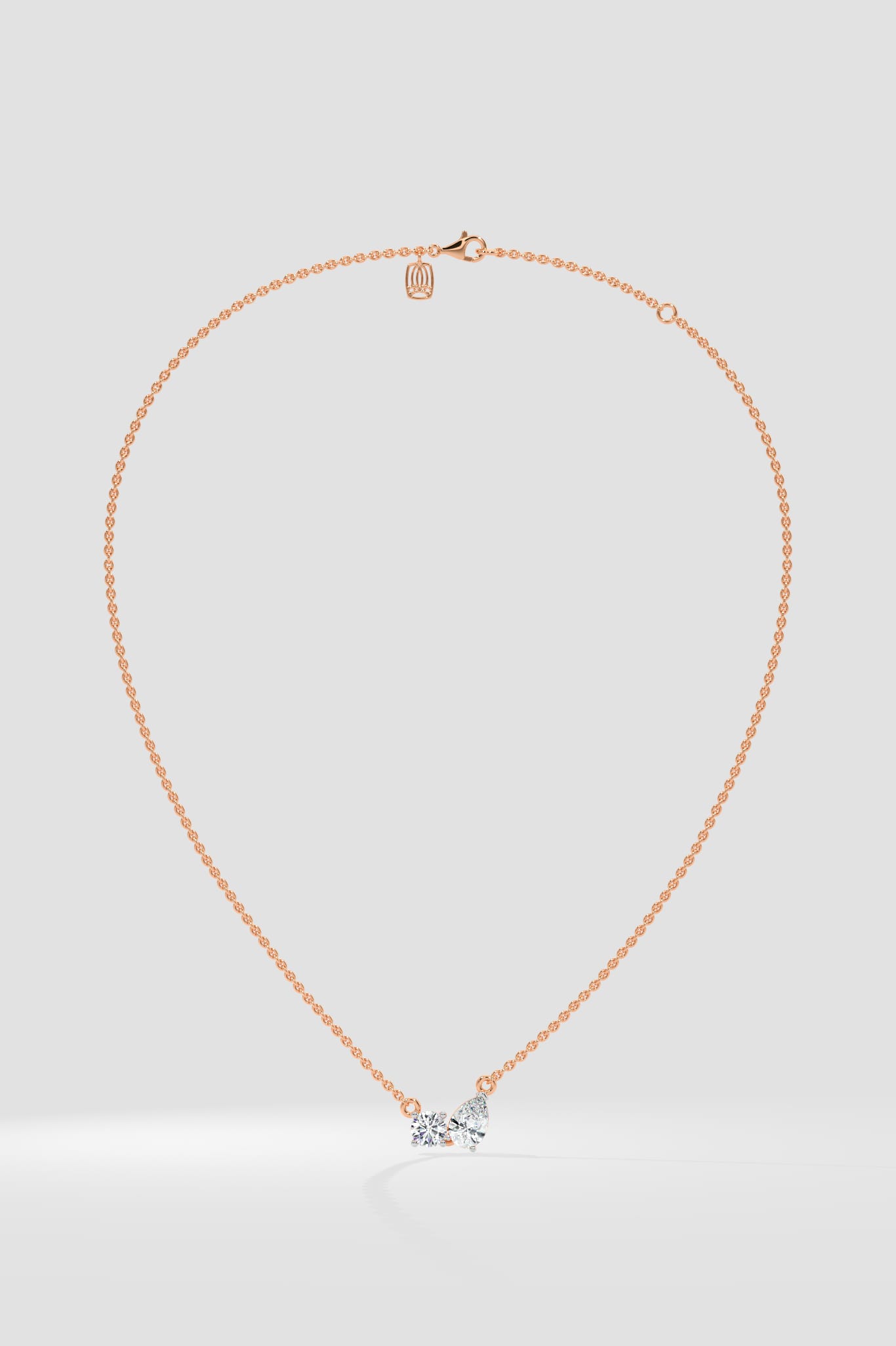 Double Diamond Duo Necklace - House of Quadri