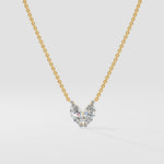 Marquise Heart Duo Necklace - House Of Quadri