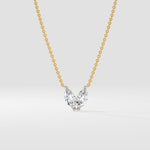 Marquise Heart Duo Necklace - House of Quadri