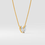 Marquise Heart Duo Necklace - House of Quadri