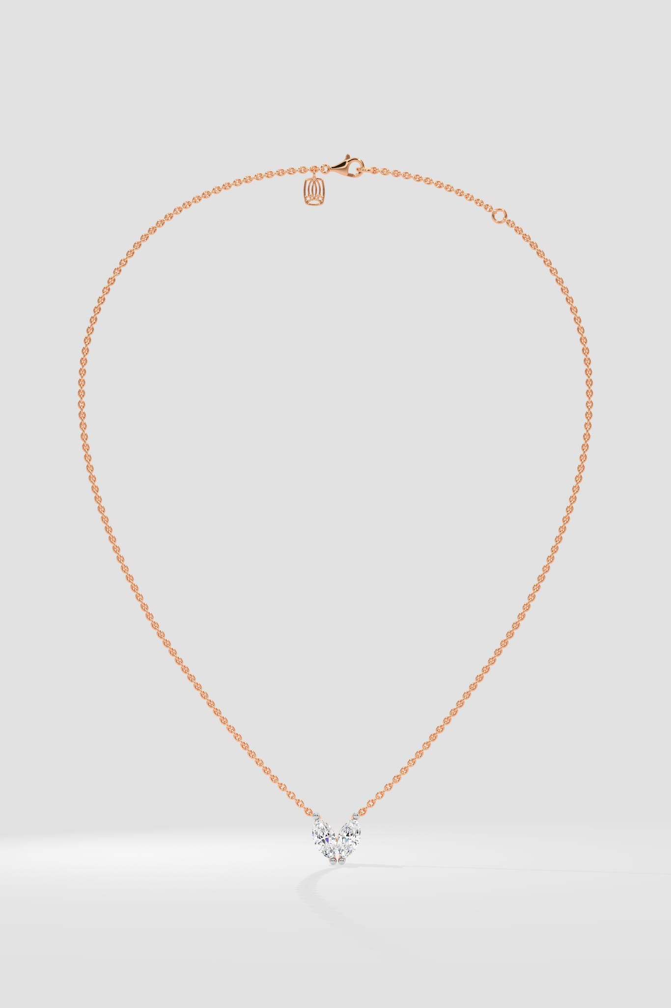 Marquise Heart Duo Necklace - House of Quadri