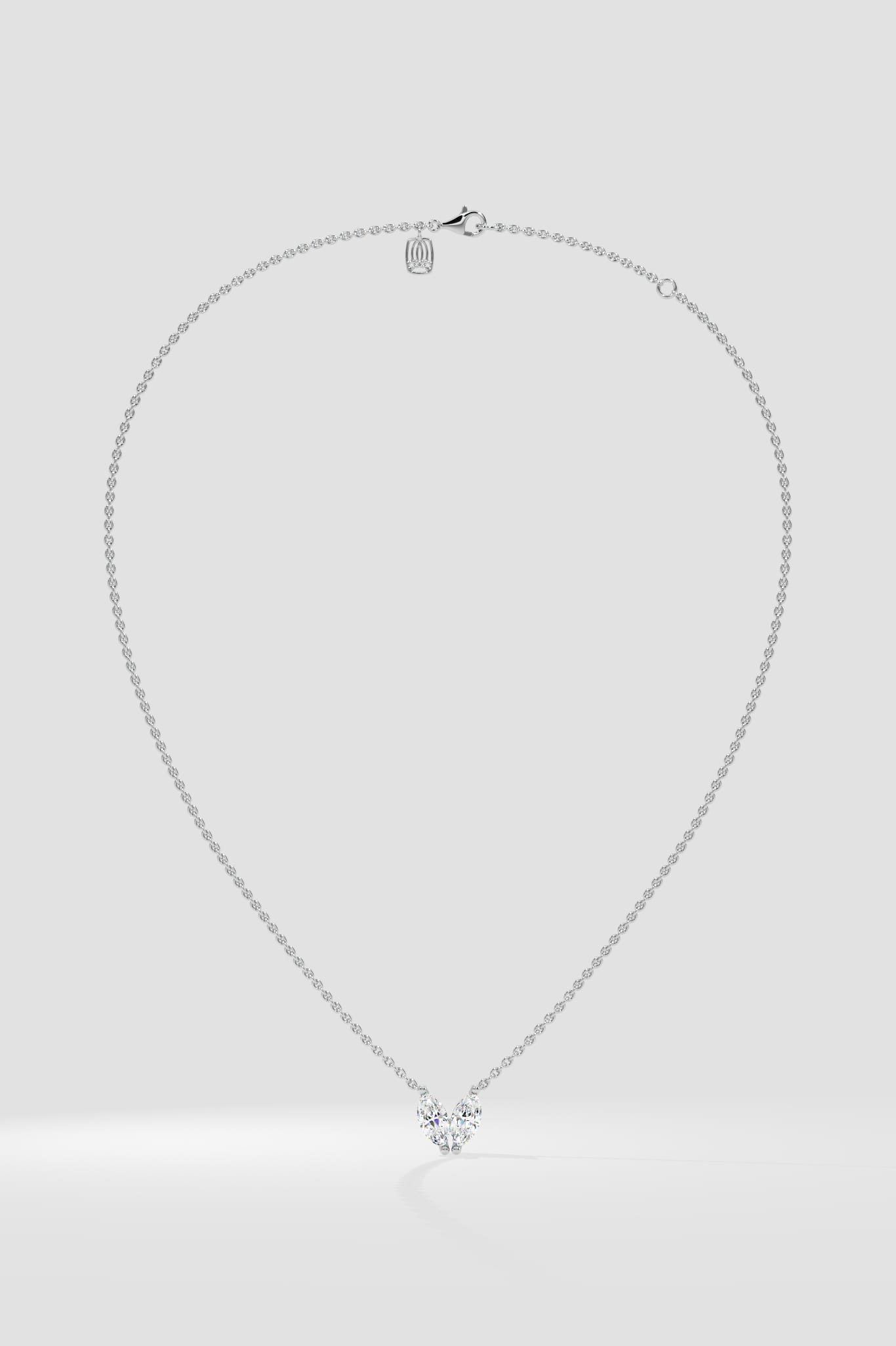 Marquise Heart Duo Necklace - House of Quadri