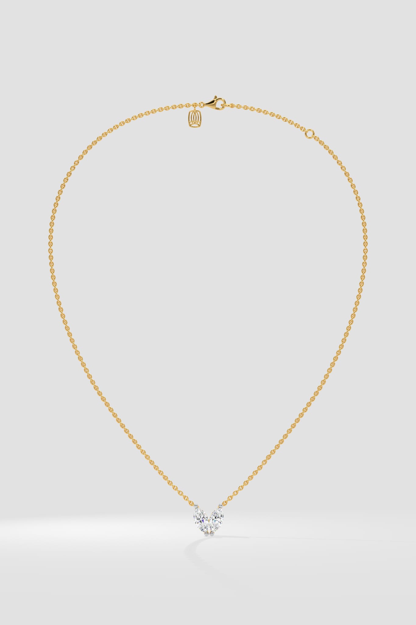 Marquise Heart Duo Necklace - House of Quadri
