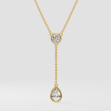 1 ct Solitaire Drop Necklace - House Of Quadri