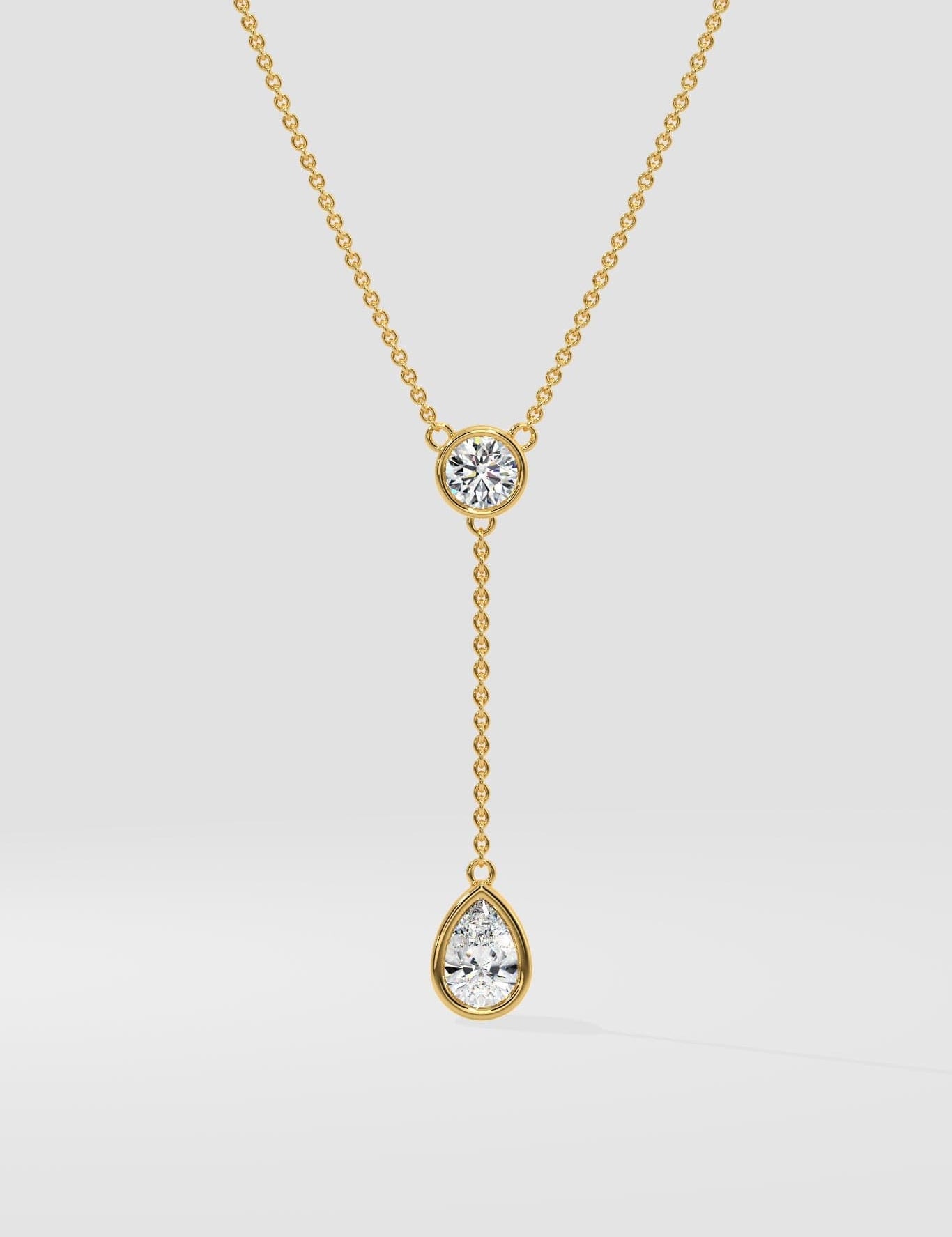 1 ct Solitaire Drop Necklace - House Of Quadri