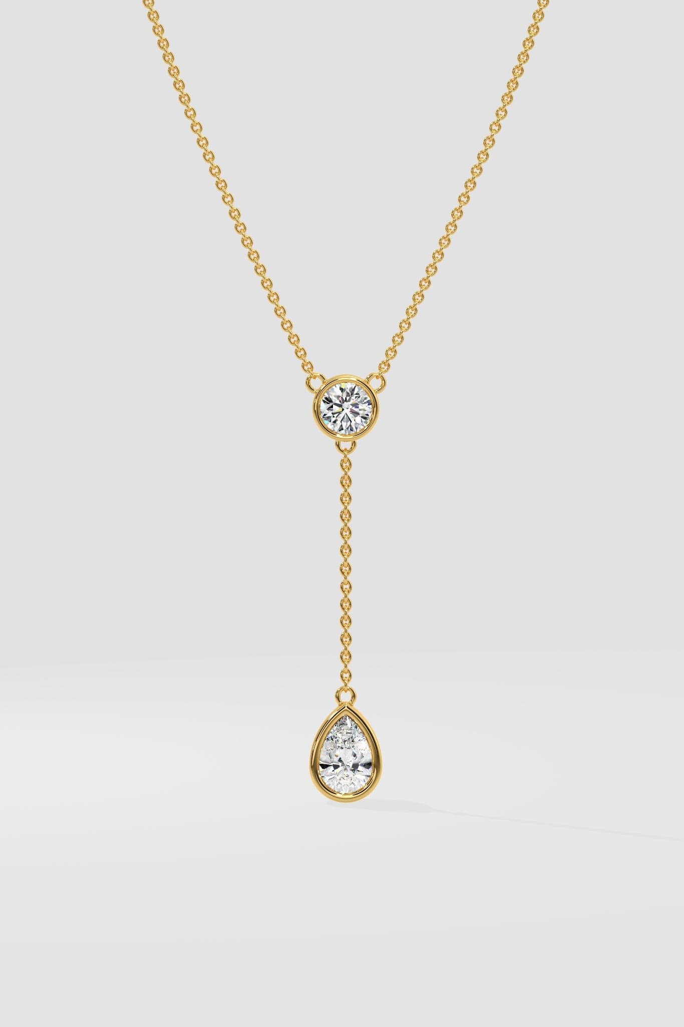 1 ct Solitaire Drop Necklace - House Of Quadri