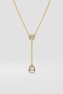 1 ct Solitaire Drop Necklace - House Of Quadri