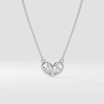 The Duo Heart Necklace - House of Quadri