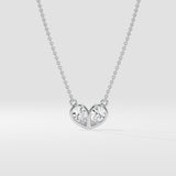 The Duo Heart Necklace - House of Quadri