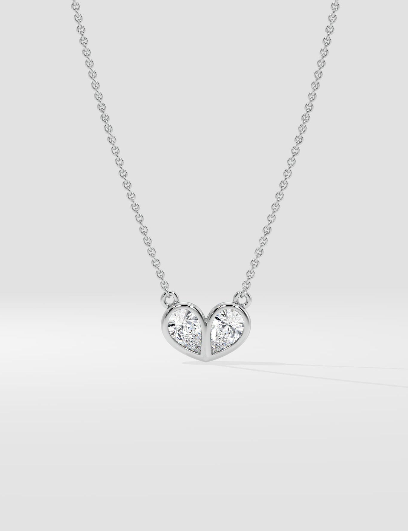 The Duo Heart Necklace - House of Quadri