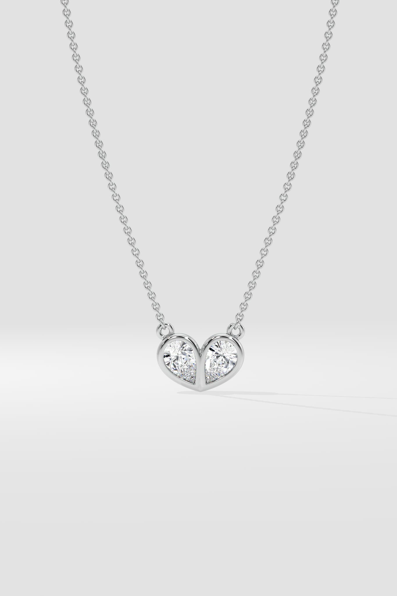 The Duo Heart Necklace - House of Quadri