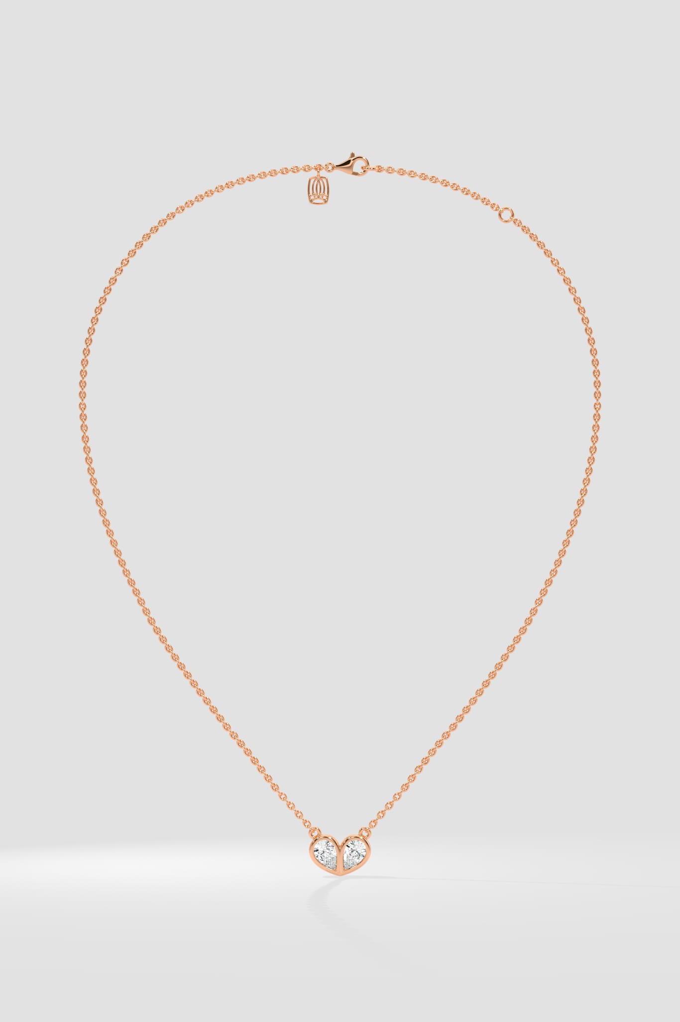 The Duo Heart Necklace - House of Quadri