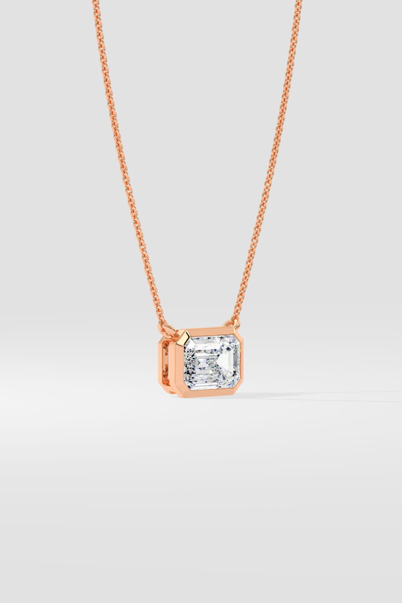 1 ct East West Emerald Necklace - House of Quadri