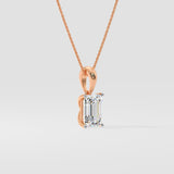 2 ct Emerald Necklace