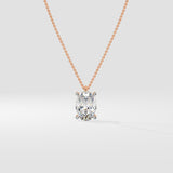 2 ct Oval Solitaire Necklace