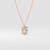 2 ct Oval Solitaire Necklace