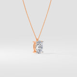 2 ct Oval Solitaire Necklace