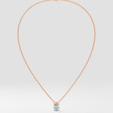 2 ct Oval Solitaire Necklace