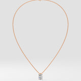 2 ct Oval Solitaire Necklace