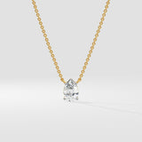 1 ct Pear Solitaire Necklace